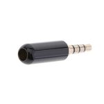 Jack 3.5mm 4 Polos em Preto