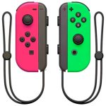 Par de Comandos Joy-con Pink Neon/Green