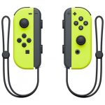 Par de Comandos Joy-con Amarelo Néon